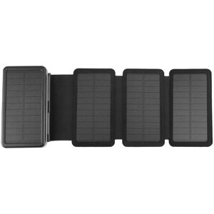 Maxpower (Black 3 Solar Panel) Portable 20000mAh Solar Power Bank Folding Foldable Solar Maxpower (Black 3 Solar Panel) Portable 20000mAh Solar Power Bank Folding Foldable Solar