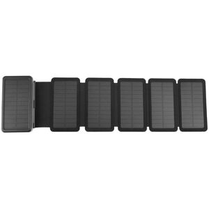 Maxpower (Black 5 Solar Panel) Portable 20000mAh Solar Power Bank Folding Foldable Solar Maxpower (Black 5 Solar Panel) Portable 20000mAh Solar Power Bank Folding Foldable Solar