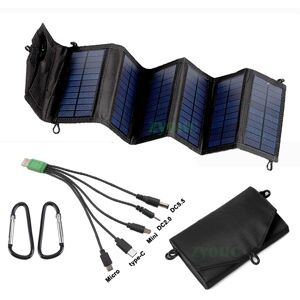 Maxpower (6foldblack) USB Foldable Solar Panel portable Flexible Small Waterproof 5V Fold Maxpower (6foldblack) USB Foldable Solar Panel portable Flexible Small Waterproof 5V Fold