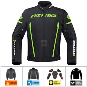 Maxpower (Green Black Jacket, L) Motorcycle Men's Jacket Waterproof Moto Protection Motoc Maxpower (Green Black Jacket, L) Motorcycle Men's Jacket Waterproof Moto Protection Motoc