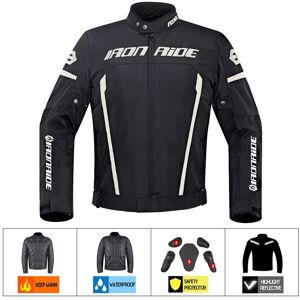 Maxpower (Grey Black Jacket, L) Motorcycle Men's Jacket Waterproof Moto Protection Motocr Maxpower (Grey Black Jacket, L) Motorcycle Men's Jacket Waterproof Moto Protection Motocr