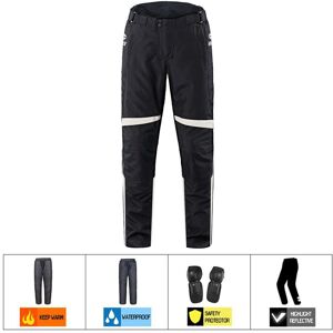 Maxpower (Grey Black Pants, L) Motorcycle Men's Jacket Waterproof Moto Protection Motocro Maxpower (Grey Black Pants, L) Motorcycle Men's Jacket Waterproof Moto Protection Motocro