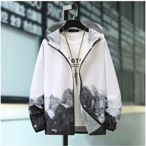 Maxpower (WHITE, 10XL(140 to 150kg)) Quick Dry Skin Coat Sunscreen Waterproof UV men thin Maxpower (WHITE, 10XL(140 to 150kg)) Quick Dry Skin Coat Sunscreen Waterproof UV men thin