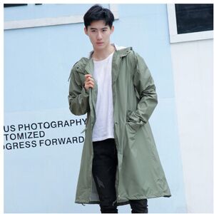 Maxpower (army green, XL) Hood Long Raincoat Women Men Waterproof Stylish Rain Coat Jacke Maxpower (army green, XL) Hood Long Raincoat Women Men Waterproof Stylish Rain Coat Jacke