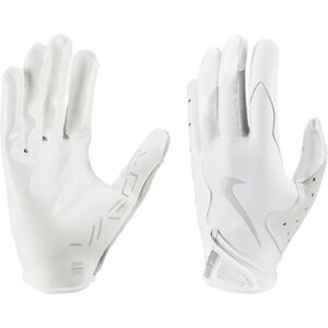 Nike Vapor Jet 8.0 Football Gloves White White Platinum X-Large Nike Vapor Jet 8.0 Football Gloves White White Platinum X-Large