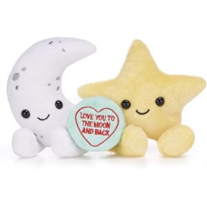 Posh Paws Swizzels Love Hearts 5.5" / 13cm "Love You To The Moon And Back" Moon & Star Plu Posh Paws Swizzels Love Hearts 5.5" / 13cm "Love You To The Moon And Back" Moon & Star Plu