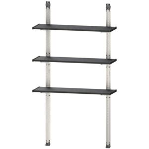 Keter Shelving for Garden Shed 100 cm, Made of Metal, 3 Shelves Adjustable in He Keter Shelving for Garden Shed 100 cm, Made of Metal, 3 Shelves Adjustable in He