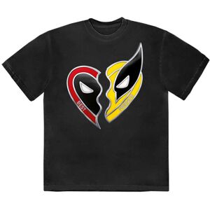 Marvel (S, Black) Deadpool And Wolverine Best Friends T Shirt Marvel (S, Black) Deadpool And Wolverine Best Friends T Shirt