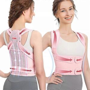 Unbranded (S, Pink) Adjustable Back Shoulder Posture Corrector Belt Clavicle Spine Support Unbranded (S, Pink) Adjustable Back Shoulder Posture Corrector Belt Clavicle Spine Support