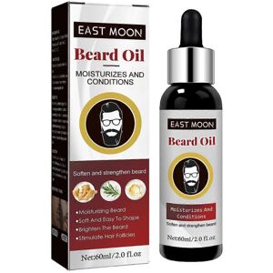 Unbranded East Moon Beard Care Oil for Men with Thick Beard and Hair - 60Ml Unbranded East Moon Beard Care Oil for Men with Thick Beard and Hair - 60Ml