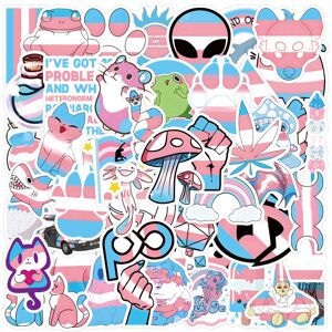 Unbranded (MULTICOLOR) 60Pcs Transgender Pride Stickers LGBT Trans DIY Stickers Scrapbooki Unbranded (MULTICOLOR) 60Pcs Transgender Pride Stickers LGBT Trans DIY Stickers Scrapbooki