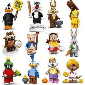Bonxaif 12PCS Bugs Bunny Daffy Duck Minifigure Building Block Kids Toy Gift Bonxaif 12PCS Bugs Bunny Daffy Duck Minifigure Building Block Kids Toy Gift