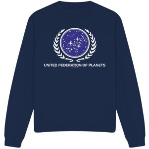 (XXL, Navy) Star Trek Unisex Adult United Federation Logo Sweatshirt (XXL, Navy) Star Trek Unisex Adult United Federation Logo Sweatshirt