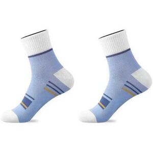 Unbranded (light blue, 1 pair) Men's Mid-calf Sports Socks Striped Breathable Cotton Socks Unbranded (light blue, 1 pair) Men's Mid-calf Sports Socks Striped Breathable Cotton Socks