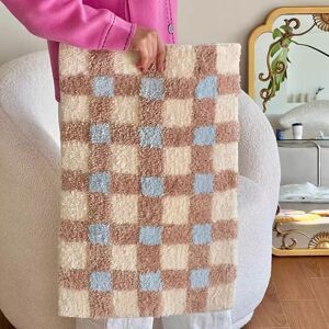 Unbranded (Lattice C, 40X60cm 15.7X23.6in) Chessboard imitation cashmere household bathroo Unbranded (Lattice C, 40X60cm 15.7X23.6in) Chessboard imitation cashmere household bathroo