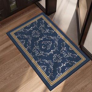 Unbranded (Navy Blue, 40X60cm 15.7X23.6in) silk ring floor mat, bathroom waterproof hollow Unbranded (Navy Blue, 40X60cm 15.7X23.6in) silk ring floor mat, bathroom waterproof hollow