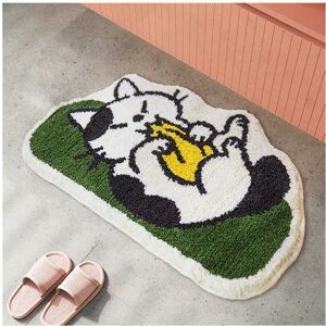 Unbranded (03 Bite the cat, 100X150cm 39.3X59in) Cute cat home bathroom floor mat anti sli Unbranded (03 Bite the cat, 100X150cm 39.3X59in) Cute cat home bathroom floor mat anti sli