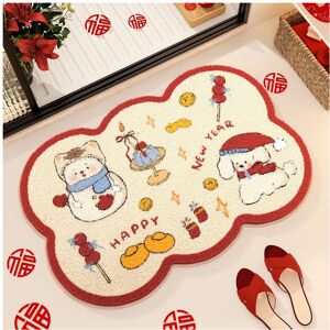 Unbranded (801071R, 80x120cm31.5x47.2in) Red festive cartoon cute imitation cashmere foot Unbranded (801071R, 80x120cm31.5x47.2in) Red festive cartoon cute imitation cashmere foot