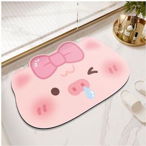 Unbranded (Baby pig, 60x90cm23.6x35.4in) Diatom mud absorbent pad cartoon pig pad quick-dr Unbranded (Baby pig, 60x90cm23.6x35.4in) Diatom mud absorbent pad cartoon pig pad quick-dr