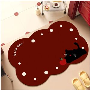 Unbranded (Lace 3, 50x80cm19.7x31.5in) Simple and cute lace soft diatom mud bathroom floor Unbranded (Lace 3, 50x80cm19.7x31.5in) Simple and cute lace soft diatom mud bathroom floor