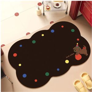 Unbranded (Lace 4, 50x80cm19.7x31.5in) Simple and cute lace soft diatom mud bathroom floor Unbranded (Lace 4, 50x80cm19.7x31.5in) Simple and cute lace soft diatom mud bathroom floor