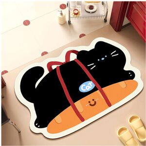 Unbranded (Black Cat, 80x120cm31.5x47.2in) Cartoon cute little animal soft diatom mud bath Unbranded (Black Cat, 80x120cm31.5x47.2in) Cartoon cute little animal soft diatom mud bath