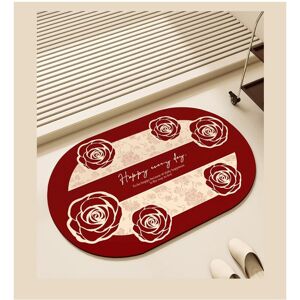 Unbranded (Happiness Tonight, 60x90cm23.6x35.4in ) Wedding floor mat diatom mud bathroom a Unbranded (Happiness Tonight, 60x90cm23.6x35.4in ) Wedding floor mat diatom mud bathroom a