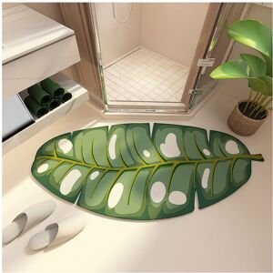 Unbranded (Basho B, 40x60cm15.7x23.6in) Nordic wind green plant diatom mud floor mat toile Unbranded (Basho B, 40x60cm15.7x23.6in) Nordic wind green plant diatom mud floor mat toile