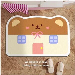 Unbranded (Bear Hat House, 80x120cm31.5x47.2in) Cartoon soft diatom mud bathroom floor mat Unbranded (Bear Hat House, 80x120cm31.5x47.2in) Cartoon soft diatom mud bathroom floor mat