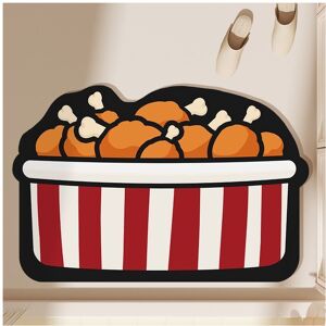 Unbranded (Fried chicken thighs, 40x60cm15.7x23.6in) Diatom cushion foot pad cartoon absor Unbranded (Fried chicken thighs, 40x60cm15.7x23.6in) Diatom cushion foot pad cartoon absor