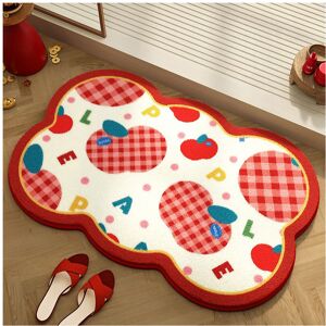 Unbranded (Apple core, 40x60cm15.7x23.6in) Red series cute apple imitation cashmere bathro Unbranded (Apple core, 40x60cm15.7x23.6in) Red series cute apple imitation cashmere bathro