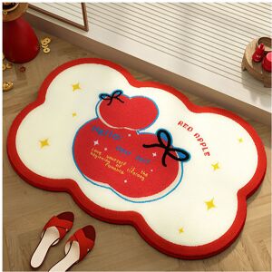 Unbranded (Red House, 40x60cm15.7x23.6in) Red series cute apple imitation cashmere bathroo Unbranded (Red House, 40x60cm15.7x23.6in) Red series cute apple imitation cashmere bathroo