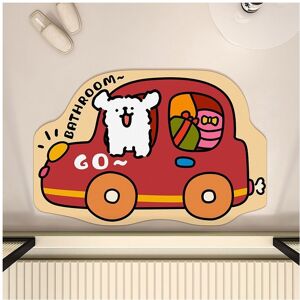 Unbranded (20291D, 60x90cm23.6x35.4in) Cute puppy sitting in a trolley soft diatom mud toi Unbranded (20291D, 60x90cm23.6x35.4in) Cute puppy sitting in a trolley soft diatom mud toi