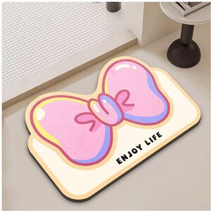 Unbranded (C bow, 50X80cm19.7x31.5in) Bathroom non-slip floor mat, door water-absorbing qu Unbranded (C bow, 50X80cm19.7x31.5in) Bathroom non-slip floor mat, door water-absorbing qu