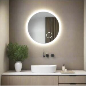 Dirty Pro Tools (600mm, Round With Magnifier) Luxury LED Bathroom Mirror with Anti-Foggi Demiste Dirty Pro Tools (600mm, Round With Magnifier) Luxury LED Bathroom Mirror with Anti-Foggi Demiste