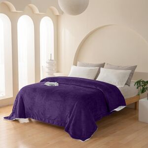Imperial Rooms (Purple, 130x150 cm) Soft Sherpa Throw Blanket for Sofa Bed Warm Fleece Imperial Rooms (Purple, 130x150 cm) Soft Sherpa Throw Blanket for Sofa Bed Warm Fleece