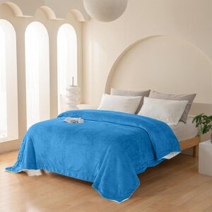 Imperial Rooms (Sky Blue/Light Blue, 150x200 cm) Soft Sherpa Throw Blanket for Sofa Bed Warm Fl Imperial Rooms (Sky Blue/Light Blue, 150x200 cm) Soft Sherpa Throw Blanket for Sofa Bed Warm Fl