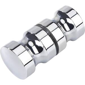 Nes Home Round Chrome Aluminium Shower Door Knob Handle Nes Home Round Chrome Aluminium Shower Door Knob Handle