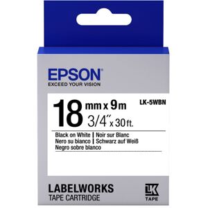 Epson LabelWorks Standard LK Replaces LC Tape Cartridge ~3/4 Black on White LK-5 Epson LabelWorks Standard LK Replaces LC Tape Cartridge ~3/4 Black on White LK-5