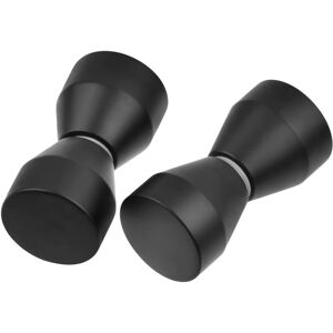 Nes Home Cone Black Aluminum Shower Door Knob Handle Set Of 2 Nes Home Cone Black Aluminum Shower Door Knob Handle Set Of 2