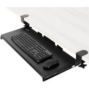 VIVO Large Keyboard Tray Under Desk Pull Out with Extra Sturdy C Clamp Mount Sys VIVO Large Keyboard Tray Under Desk Pull Out with Extra Sturdy C Clamp Mount Sys