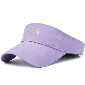 Unbranded (Purple) Summer Cap Breathable Adjustable Visor Caps Sun Protection Gift Fashion Unbranded (Purple) Summer Cap Breathable Adjustable Visor Caps Sun Protection Gift Fashion