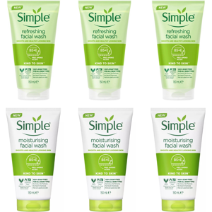 (6 x 150ml MIX As Per Picture) 6 x 150ml Simple Kind to Skin Refreshing & Moistu (6 x 150ml MIX As Per Picture) 6 x 150ml Simple Kind to Skin Refreshing & Moistu