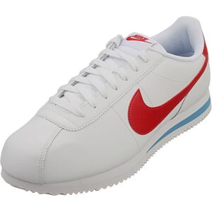 (12) Nike Cortez Mens Fashion Trainers in White Red (12) Nike Cortez Mens Fashion Trainers in White Red