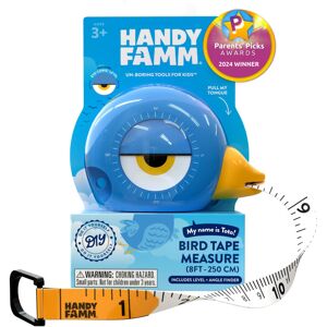 Handy Famm 8Ft Animal-Shaped Kids Tape Measure Level & Protractor Angle Finder Handy Famm 8Ft Animal-Shaped Kids Tape Measure Level & Protractor Angle Finder
