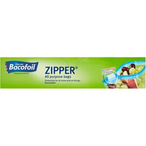 (47mm x 287mm x 64mm, Clear) Bacofoil Zipper Bag (Pack of 15) (47mm x 287mm x 64mm, Clear) Bacofoil Zipper Bag (Pack of 15)