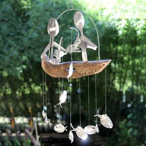 Unbranded Small Spoon Fish Wind Chimes Creative Coastal Style Design Unbranded Small Spoon Fish Wind Chimes Creative Coastal Style Design