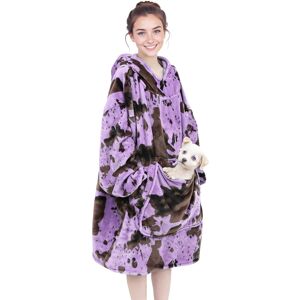 Cow & Gate Wearable Blanket Hoodie Oversized Warm Micro Plush Purple Cow Sweatshirt Blanket Cow & Gate Wearable Blanket Hoodie Oversized Warm Micro Plush Purple Cow Sweatshirt Blanket
