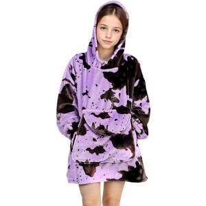 Cow & Gate Wearable Blanket Sweatshirt Hoodie Kids Girls Lightweight Cozy Purple Fleece Fuz Cow & Gate Wearable Blanket Sweatshirt Hoodie Kids Girls Lightweight Cozy Purple Fleece Fuz