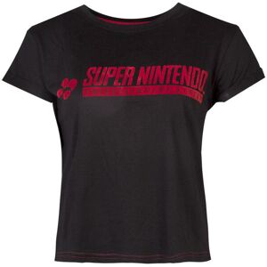 (2XL) NINTENDO SNES Logo Cropped T-Shirt, Female (2XL) NINTENDO SNES Logo Cropped T-Shirt, Female